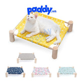 Võng Giường Gỗ Vuông Cho Chó Mèo - Paddy Pet Shop